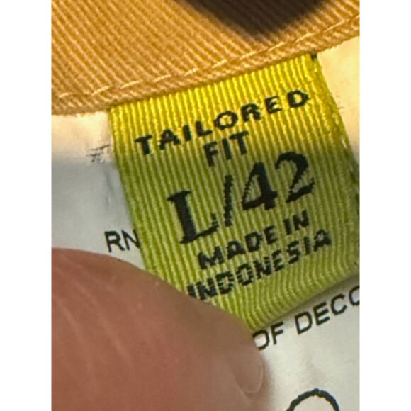 Robert Graham Outpost Jacket L/42 Khaki Tailored Fit Woven 5 Pocket $498 Mens - Picture 12 of 12